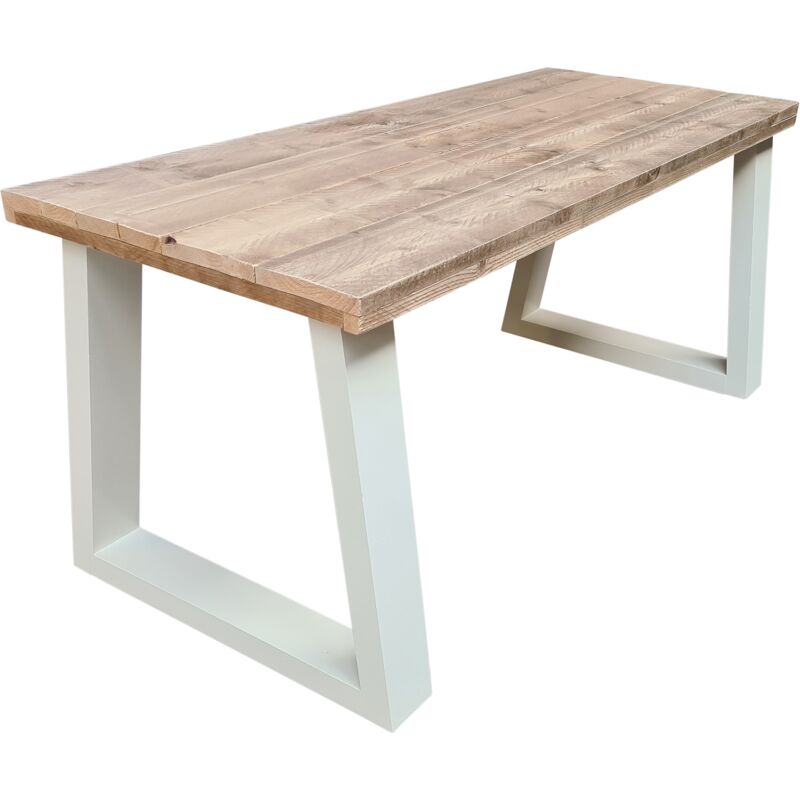 foto del prodotto wood4you scrivania per bambini vancouver ponteggio legno 150lx70px75h bianco