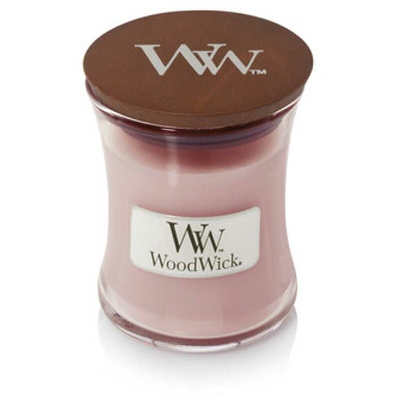 foto del prodotto woodwick candela clessidra piccola mini jar rosewood profumazione casa interni