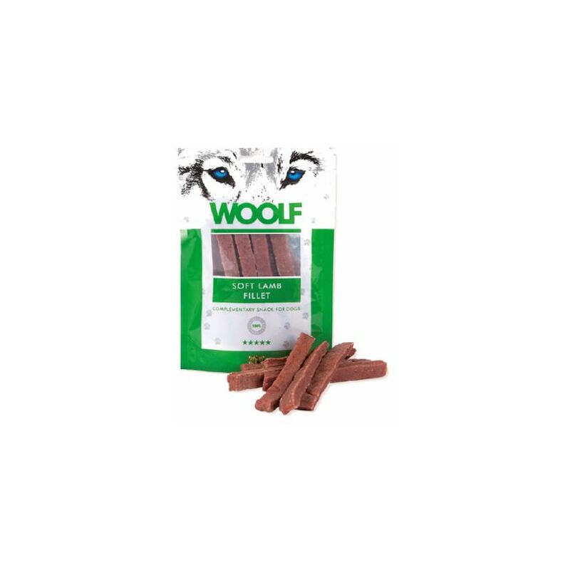foto del prodotto woolf snack filetti morbido di agnello 100gr