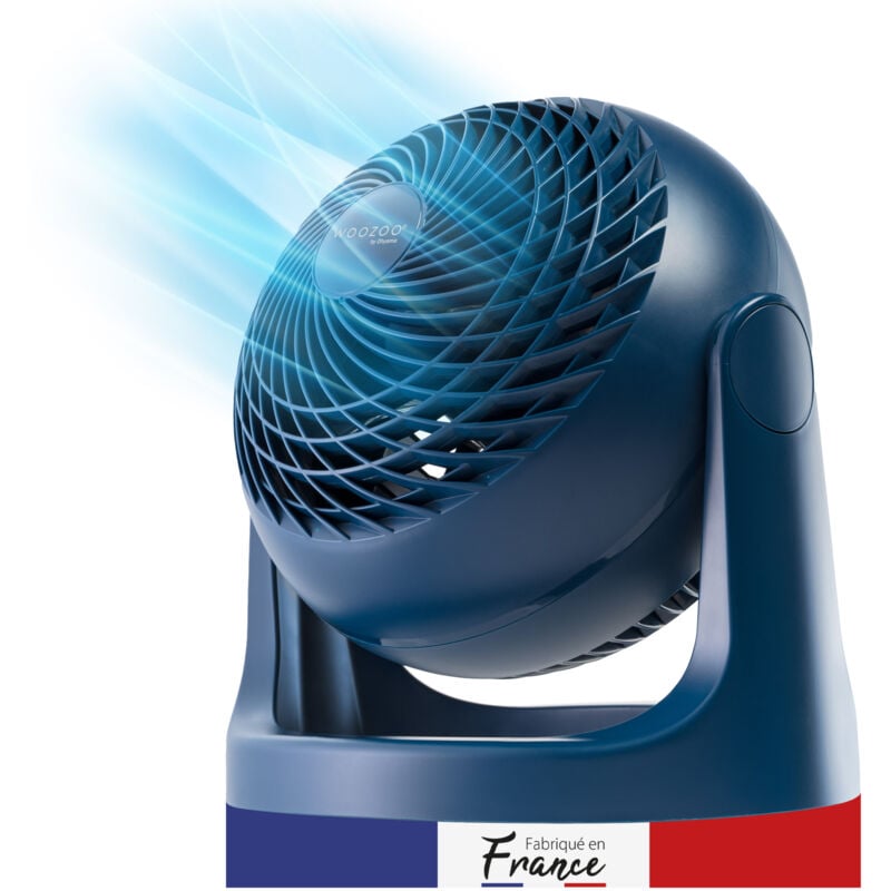 foto del prodotto woozoo, 23m , ventilatore da tavolo, ventilatore da scrivania, blu, 3 velocit , silenzioso, portatile, per camera da letto, soggiorno, circolatore