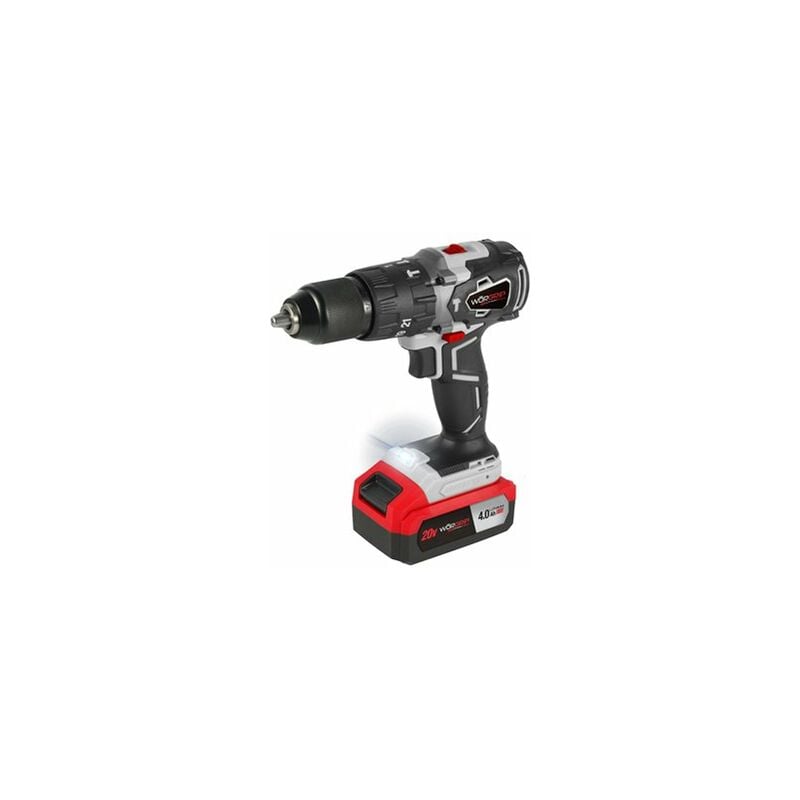 foto del prodotto worgrip trapano a percussione senza spazzole 20v 1 batteria 4.0ah