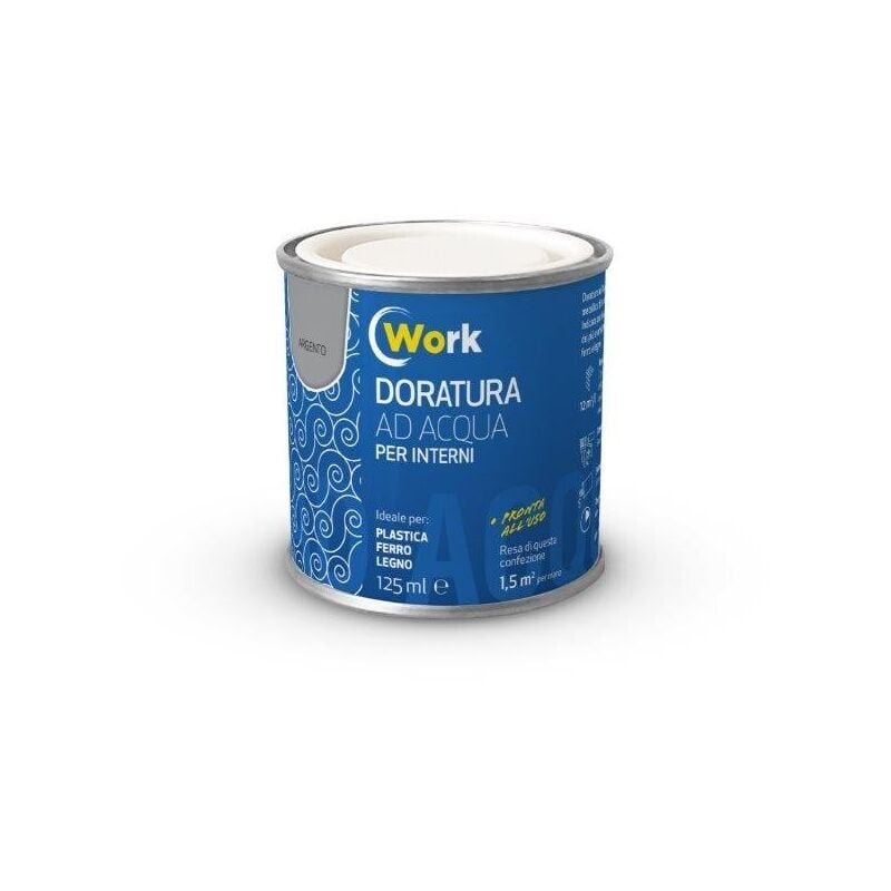 foto del prodotto work smalto dorato acqua argento 125ml