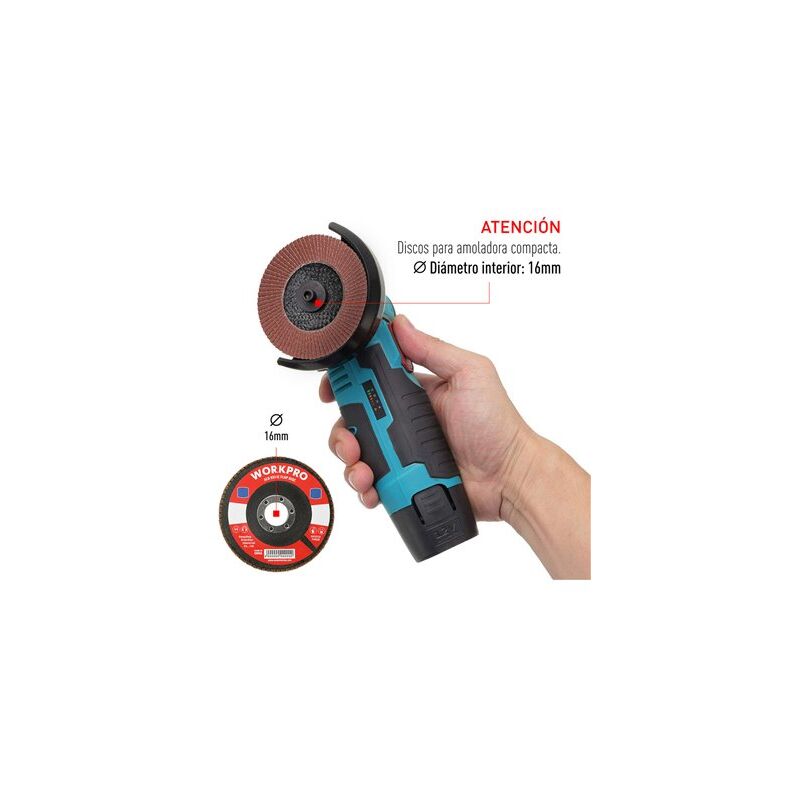 foto del prodotto workpro disco lamellare piatto 100x16mm 80g