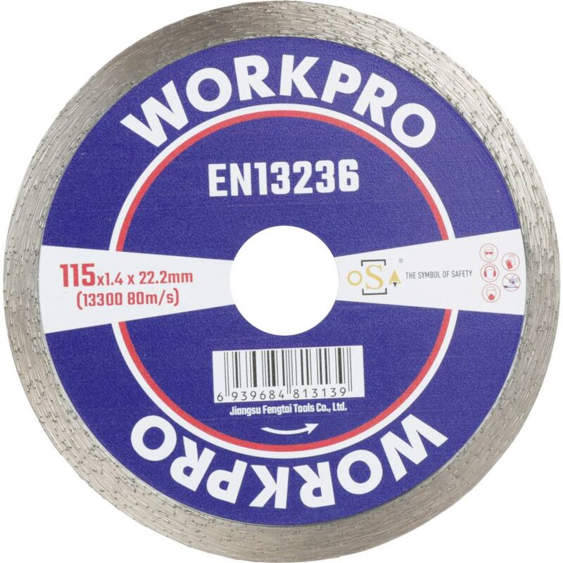 foto del prodotto workpro gsoscr 1 disco isolante 115 mm 1 pz. ceramica, porcellana, marmo, muratura, vetro, pietra calcarea, granito, pi
