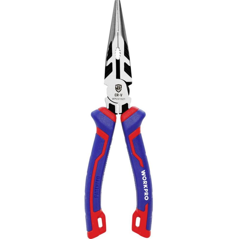 foto del prodotto workpro wp231021 universale pinza a becchi allungati, acciaio al cromo vanadio 200 mm
