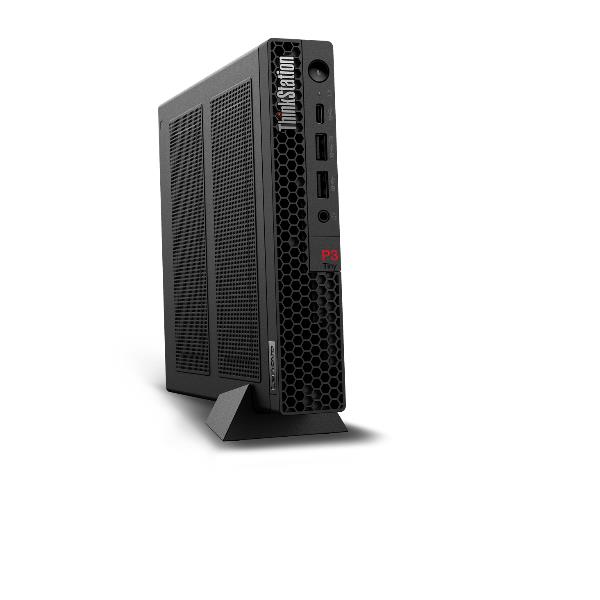 foto del prodotto workstation desktop lenovo p3 tiny 30h000a2ix i7 14700t 32gb ssd1tb nvidia a400 no dvd tastiera mouse w11p
