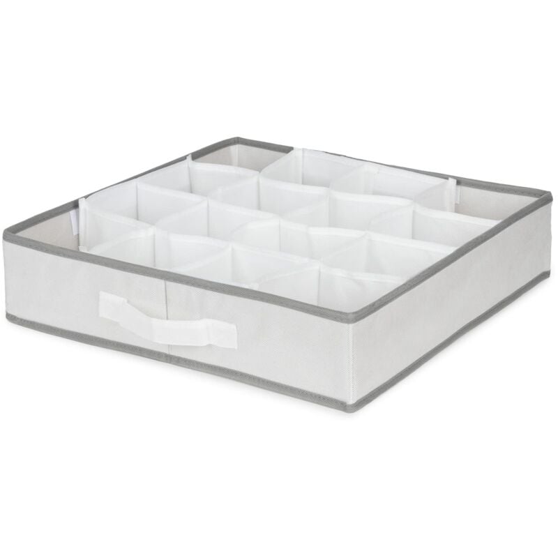foto del prodotto world of storage organizer per cassetti life m 40x40x9 cm bianco compactor