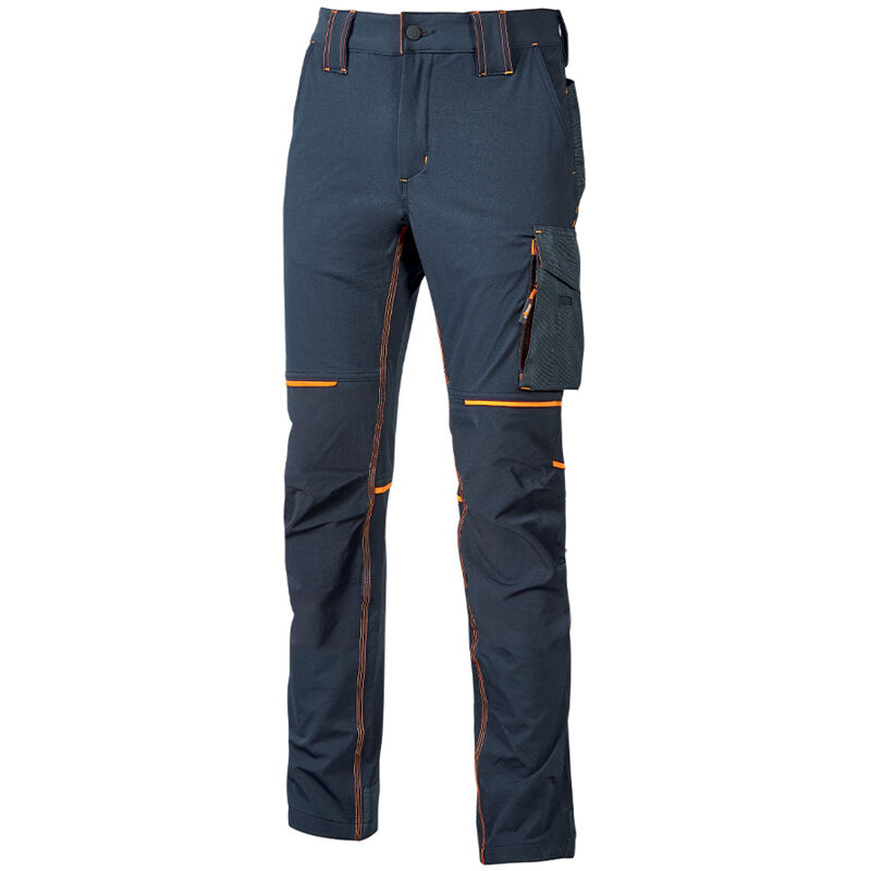 foto del prodotto world pantalone da lavoro tessuto u 4 impermeabile blu l u power