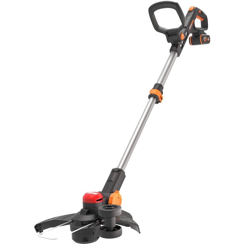 foto del prodotto worx nitro wg173e.9 tagliaerba a batteria 20 v, potente motore brushless circuito di taglio da 33 cm comfort di utilizzo grazie