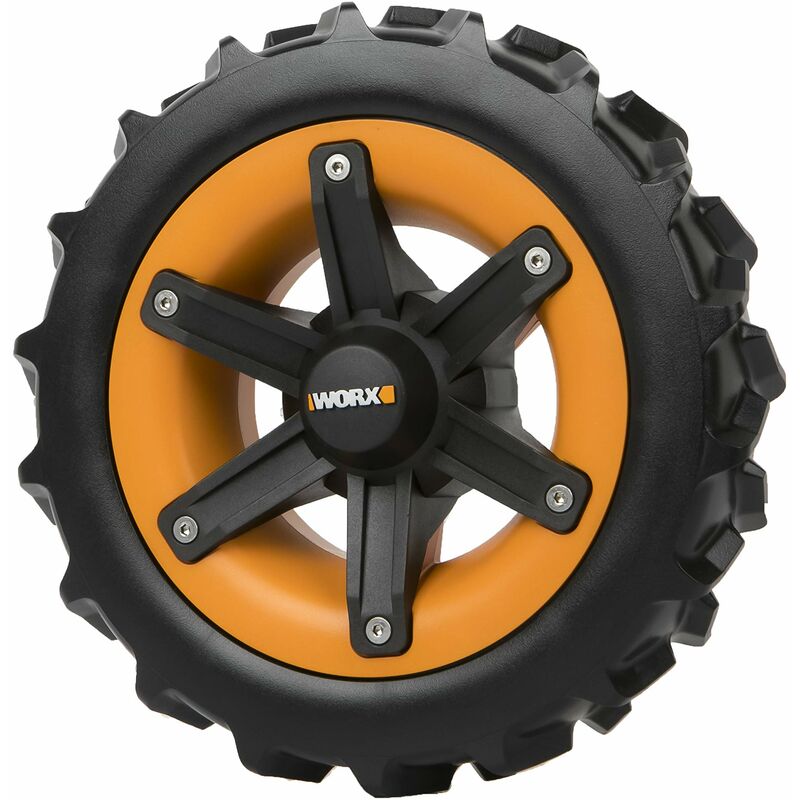 foto del prodotto worx wa0953 landroid ruote all terrain per terreni morbidi e prati umidi si adattano alla pendenza fino a 22 bzw. 40 facile da montare, non