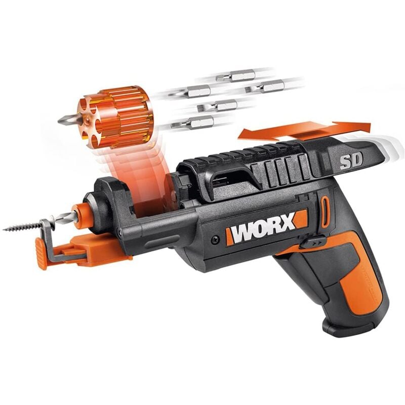 foto del prodotto worx wx255 avvitatore a batteria, 4 v, nero