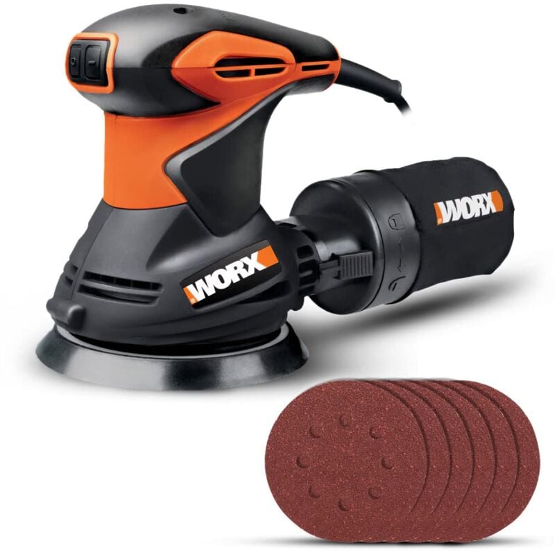 foto del prodotto worx wx652.1 roto orbital sander 125 millimetri.
