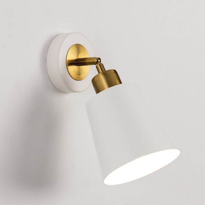 foto del prodotto wottes applique da parete industriale retr lampade da parete vintage in metallo lampada a muro interna bianco