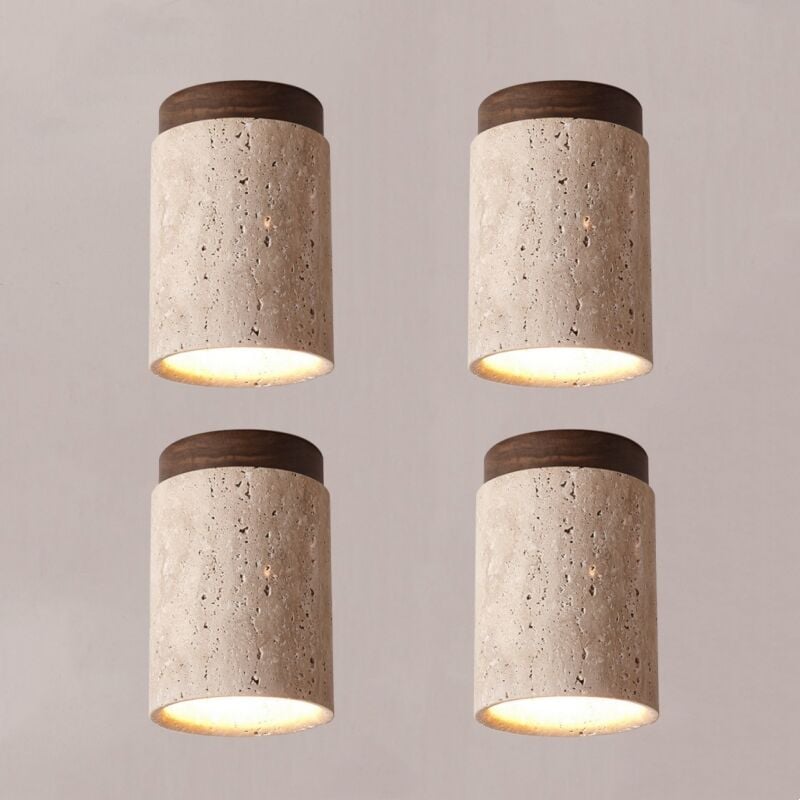 foto del prodotto wottes faretto a soffitto moderna plafoniera rotonda lampada da soffitto art d eco e27 11cm per corridoio portico 4pcs