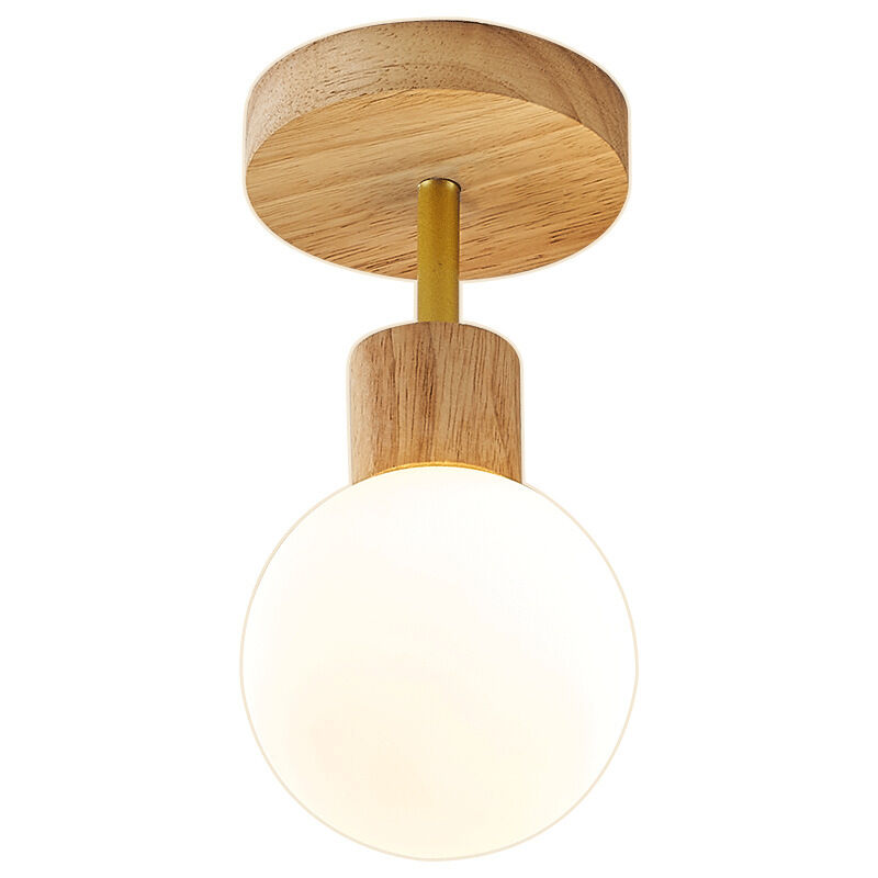 foto del prodotto wottes lampada a soffitto moderno luce a soffitto interna semplice plafoniera da soffitto legno per camera scuola corridoio
