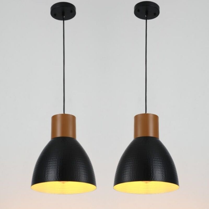 foto del prodotto wottes lampada a sospensione industriale lampada da soffitto retr illuminazione decorativa per bar ristorante loft 2 pezzi