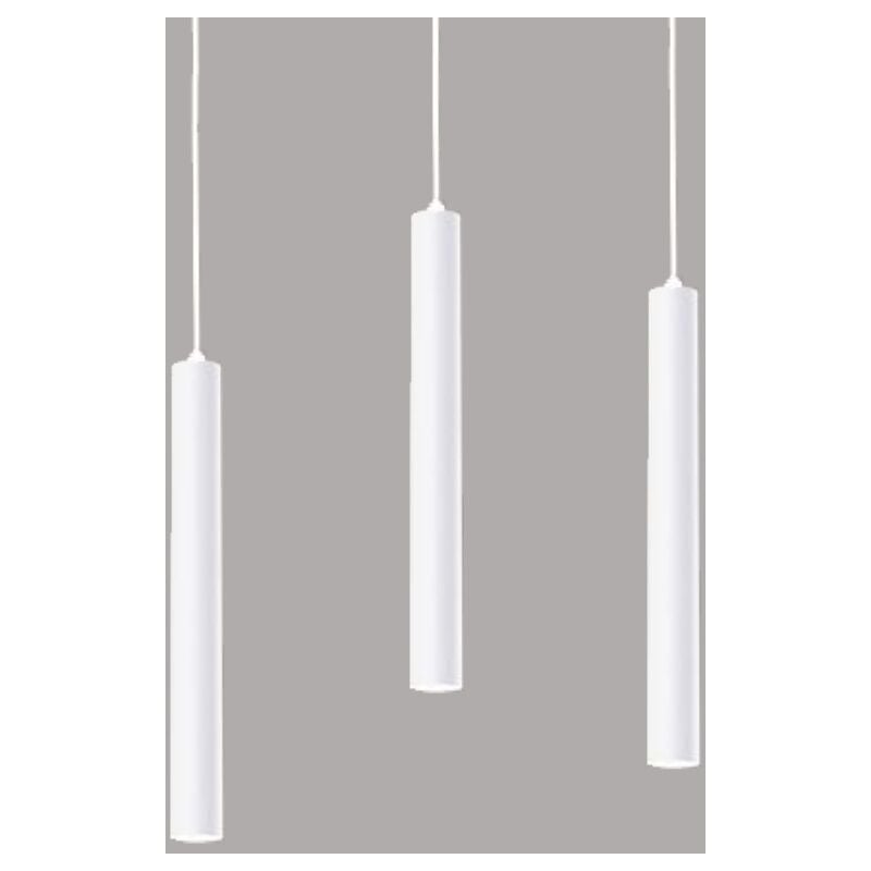 foto del prodotto wottes lampada a sospensione moderna led lampadario da soffitto metallo plafoniera interna bianco 3 pezzi