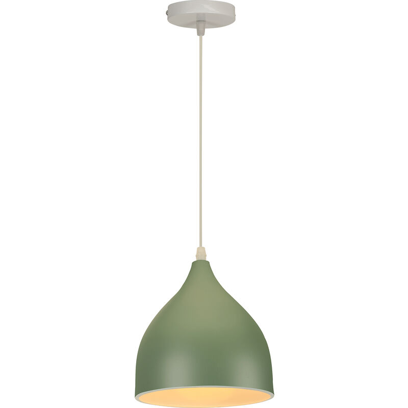 foto del prodotto wottes lampada a sospensione moderna nordica interna lampadario da soffitto metallo regolabile verde scuro
