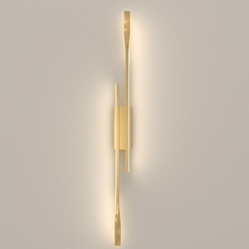 foto del prodotto wottes lampada da parete moderna led applique da parete creativa lampada a muro interna luce bianco caldo oro