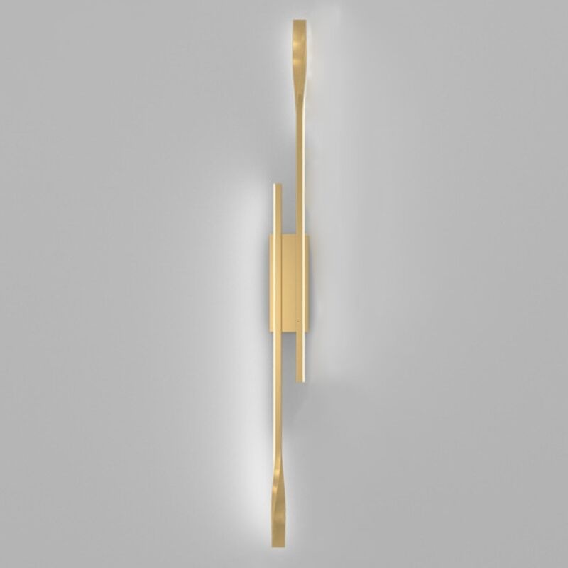 foto del prodotto wottes lampada da parete moderna led applique da parete creativa lampada a muro interna luce bianco fredda oro