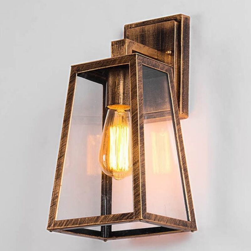 foto del prodotto wottes lampada da parete retr applique da parete impermeabile lampada da muro creativa colore rame