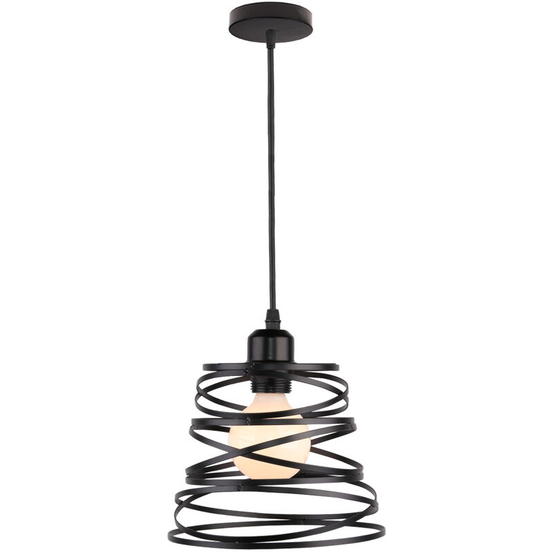 foto del prodotto wottes lampadario creativo moderno camera letto soggiorno retr lampada a sospensione decorareativo primavera ferro battuto industriale