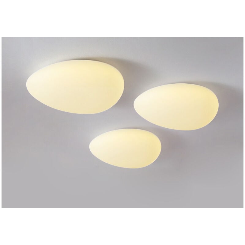 foto del prodotto wottes lampade soffitto led moderno plafoniera acrilica creativo illuminazione da ufficio art d eco 12w luce bianco caldo 3 pezzi