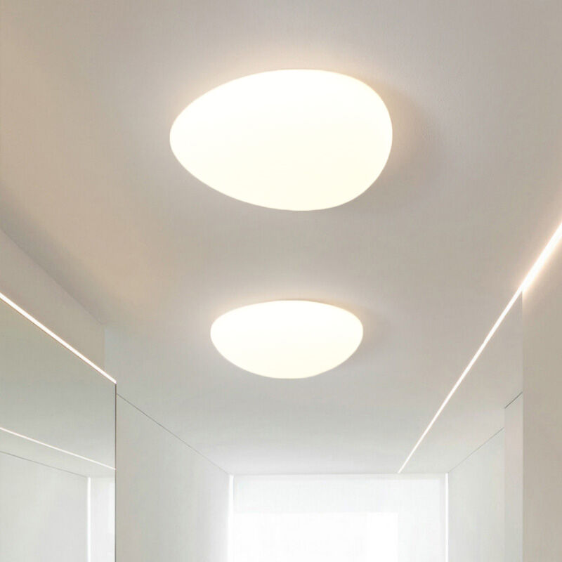 foto del prodotto wottes lampade soffitto led moderno plafoniera acrilica creativo illuminazione da ufficio art d eco 12w luce neutra 2 pezzi