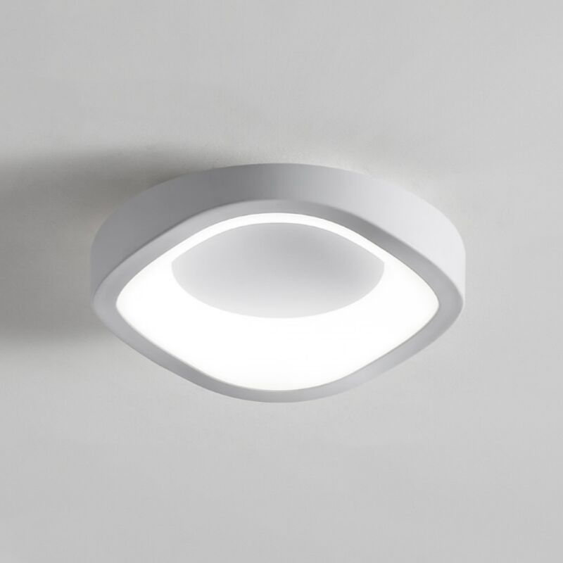 foto del prodotto wottes led plafoniera moderno industriale lampada da soffitto semi incassato illuminazione da ufficio semplice luce bianco fredda