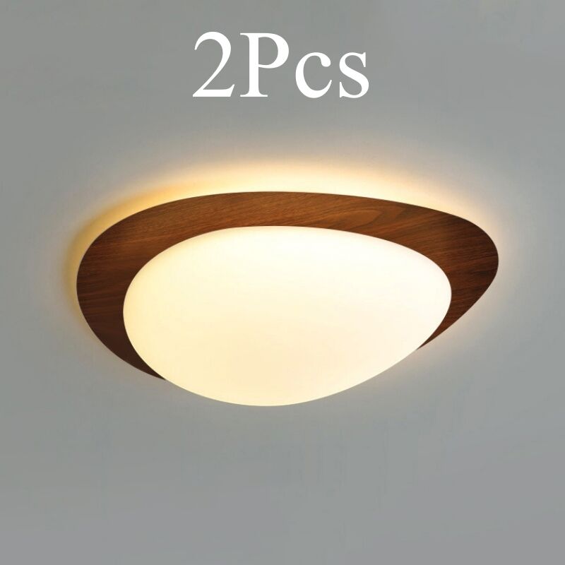 foto del prodotto wottes led plafoniera vintage lampada a soffitto creativo illuminazione da ufficio art d eco 12w luce bianco caldo 2 pezzi