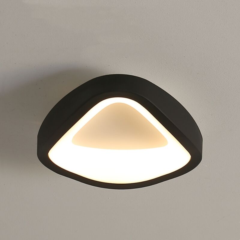foto del prodotto wottes plafoniera da soffitto led 12w lampada da soffitto nero creativo illuminazione soffitto metallo luce bianco caldo