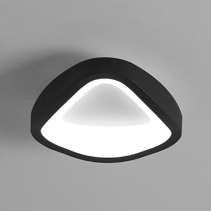 foto del prodotto wottes plafoniera da soffitto led 12w lampada da soffitto nero creativo illuminazione soffitto metallo luce bianco fredda
