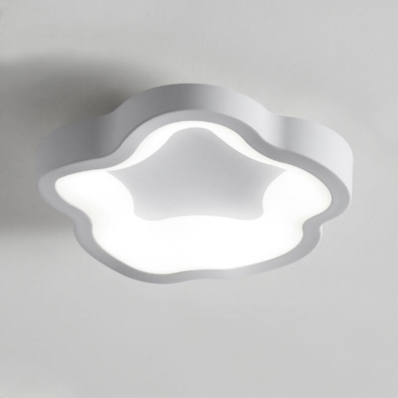 foto del prodotto wottes plafoniera led soffitto 14w lampada da soffitto moderna illuminazione da ufficio metallo bianco luce bianco fredda