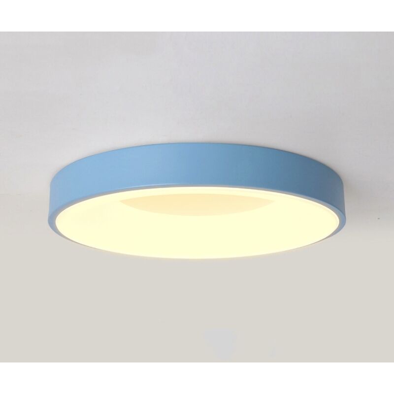 foto del prodotto wottes plafoniera led soffitto moderno lampada da soffitto metallo illuminazione soffitto semplice 30cm 18w blu luce bianco caldo