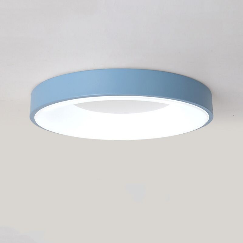 foto del prodotto wottes plafoniera led soffitto moderno lampada da soffitto metallo illuminazione soffitto semplice 30cm 18w blu luce bianco fredda
