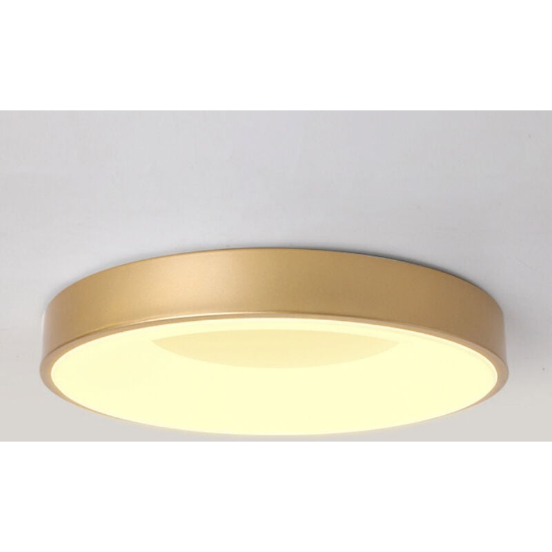 foto del prodotto wottes plafoniera led soffitto moderno lampada da soffitto metallo illuminazione soffitto semplice 30cm 18w oro luce bianco caldo