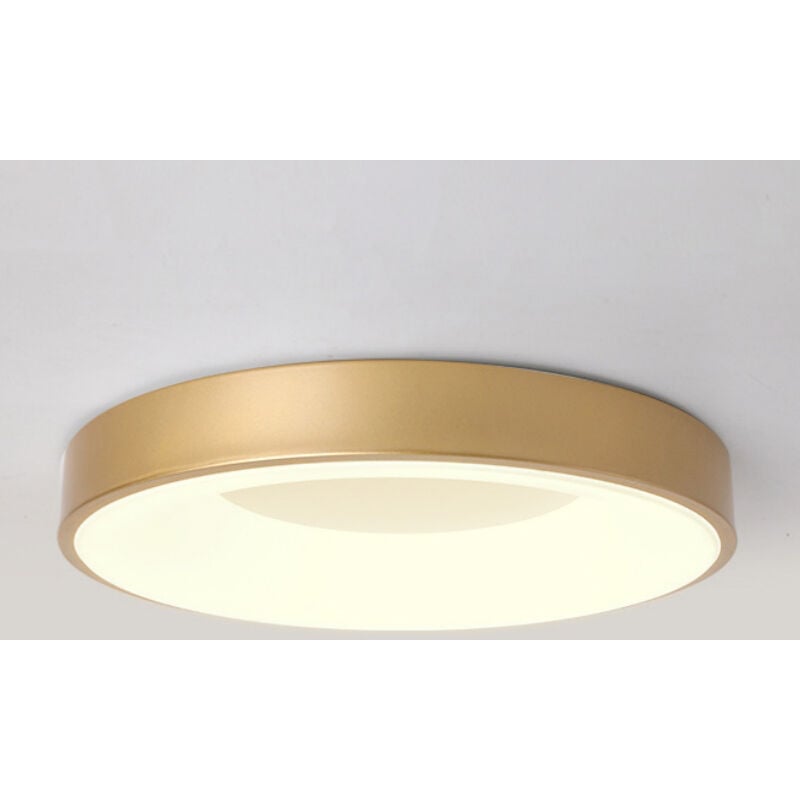 foto del prodotto wottes plafoniera led soffitto moderno lampada da soffitto metallo illuminazione soffitto semplice 30cm 18w oro luce neutra
