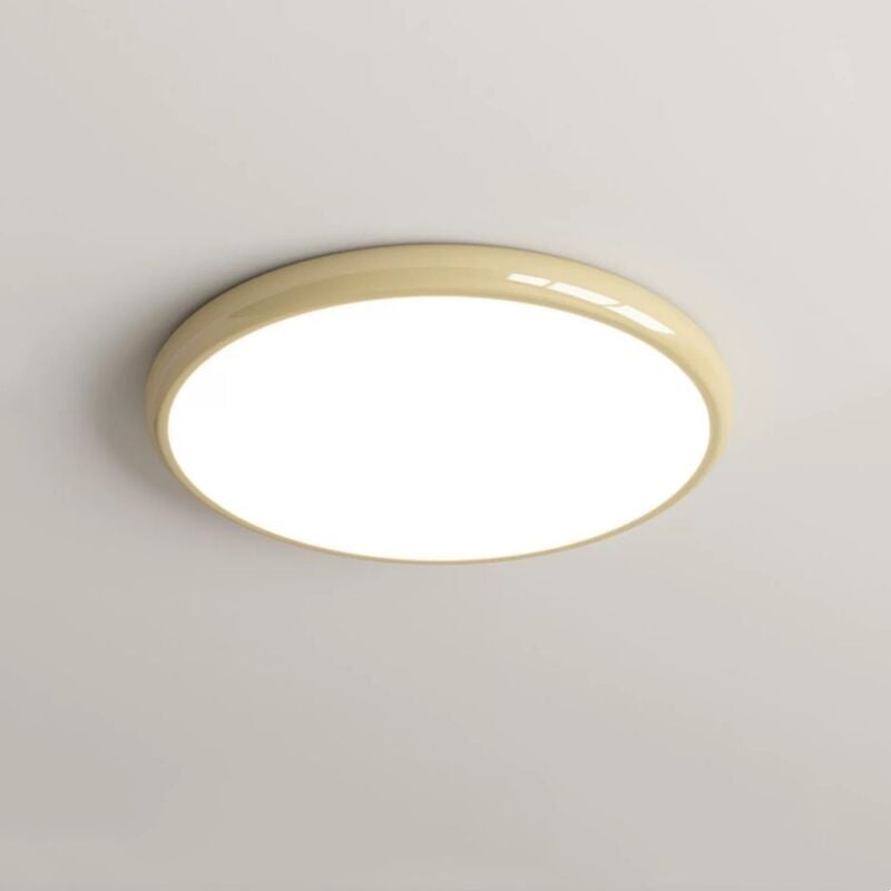 foto del prodotto wottes plafoniera moderno a led lampada da soffitto rotonda art d eco illuminazione soffitto interna 30cm 18w luce bianco fredda