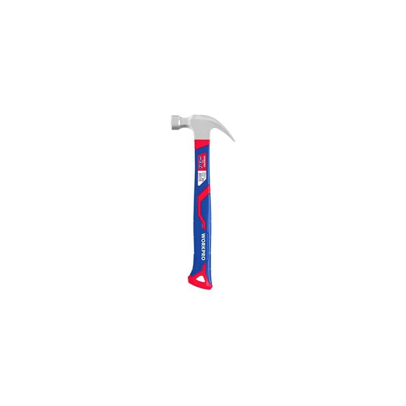 foto del prodotto wp241009 martello da carpentiere manico ergonomico, duro 225 g 1 pz. workpro