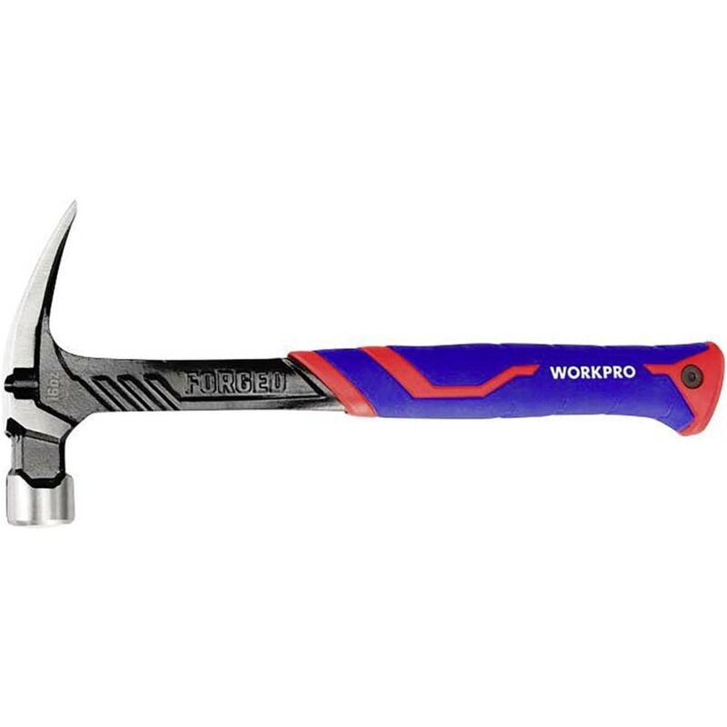 foto del prodotto wp241013 martello da carpentiere manico ergonomico, duro 450 g 1 pz. - workpro