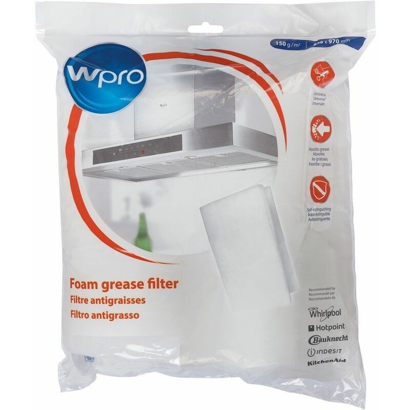 foto del prodotto wpro filtro antigrasso in schiuma 150 g m 470 x 1140 mm da tagliare 009 accessori e prodotti 523073059593663854