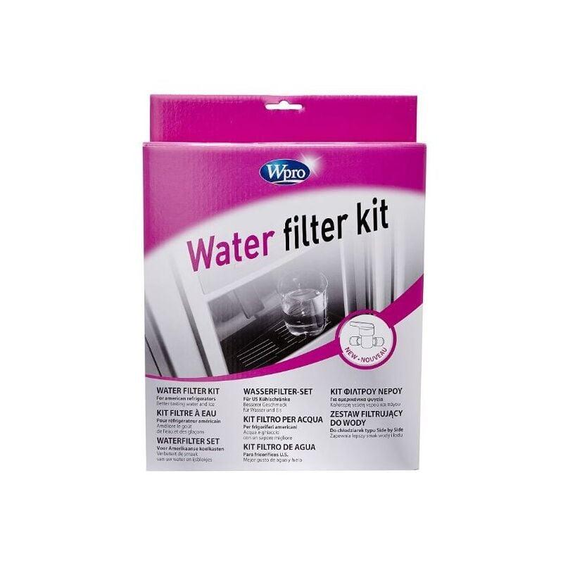 foto del prodotto wpro kit di filtrazione universale uck001 per frigorifero americano con rubinetto