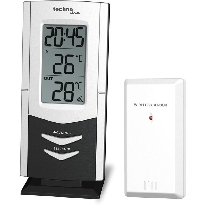 foto del prodotto ws 9170 stazione meteo, argento nero technoline