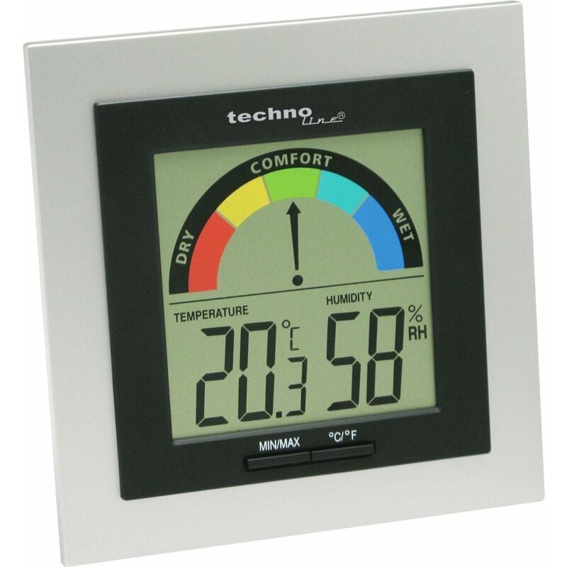 foto del prodotto ws 9430 stazione meteo, argento nero technoline
