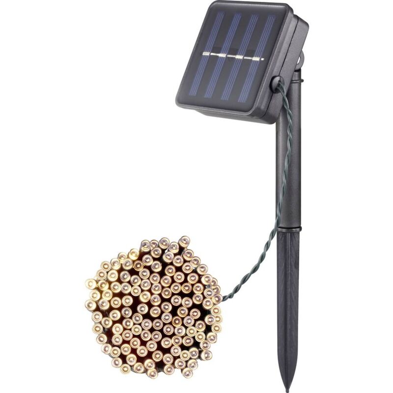 foto del prodotto ws sl02 200l catena luminosa solare led monocolore 0.6 w verde