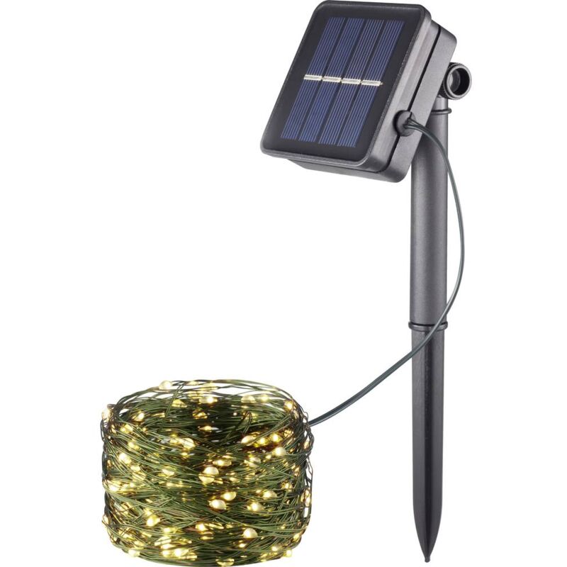 foto del prodotto ws sl05 200l catena luminosa solare led monocolore 0.6 w verde