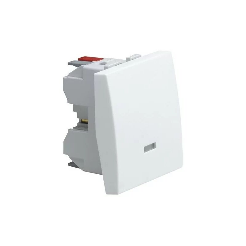 foto del prodotto ws023 pulsante systo 2m 1o 1c con spia bianco hager