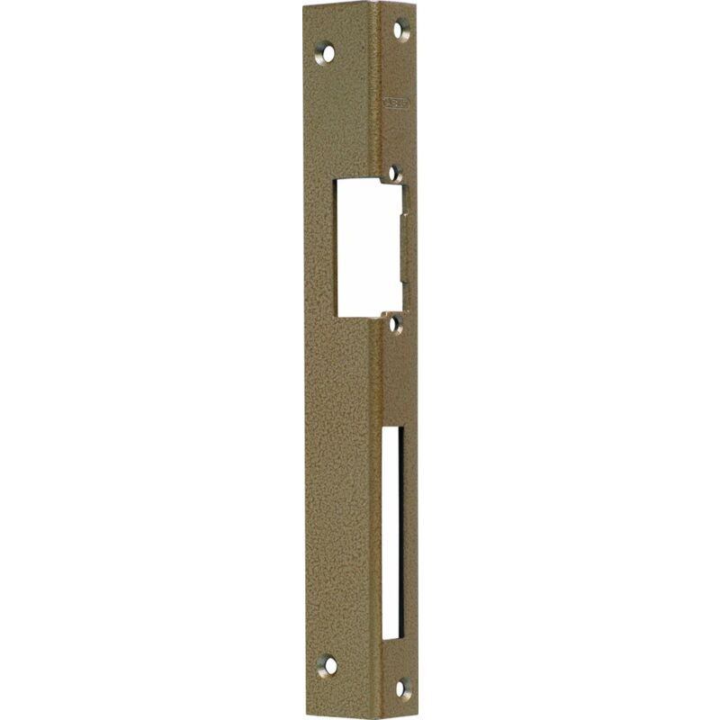 foto del prodotto wst 21536 piastra di attacco per porta destra din a destra, martellata, colore oro abus