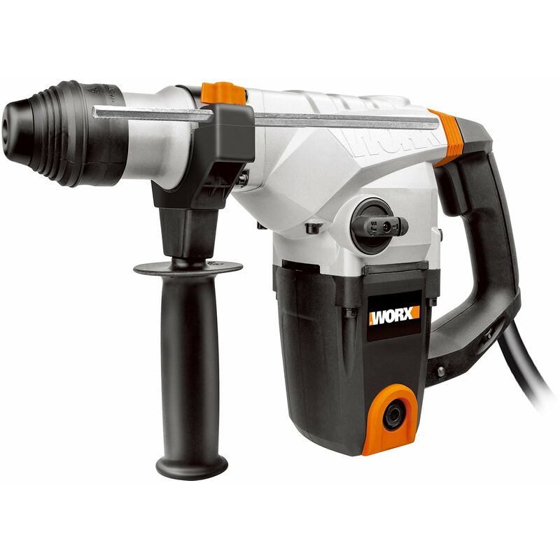 foto del prodotto wx333 martello demolitore 3 funzioni foratura, martellatura e scalpellatura, 1250 watt, impugnatura antivibrazione worx