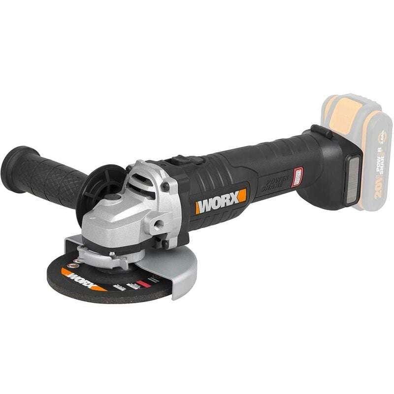 foto del prodotto wx812.9 smerigliatrice angolare a batteria 20v 125mm brushless solo corpo macchina worx